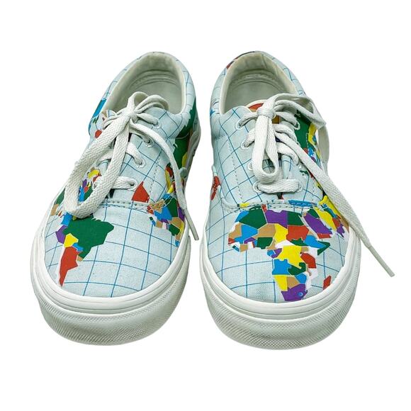 Rare Vans “Save Our Planet” Sneakers W6 / M4.5 | Globe Map Print | Vintage - Picture 4 of 13